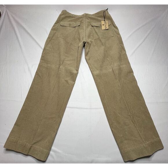 NWT Nesi A.G. Men's Tan Wide Leg Skater Y2K Corduroy Pants - Size 35x31 - Picture 2 of 5